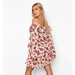 Floral wrap dress